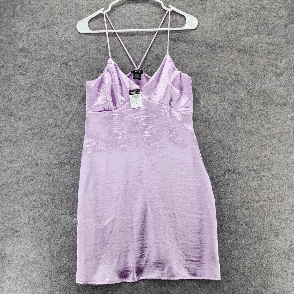 Rue 21 Dress Womens Medium Sleeveless Pink Satin Short